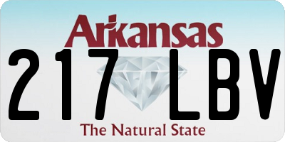 AR license plate 217LBV