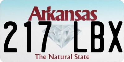 AR license plate 217LBX