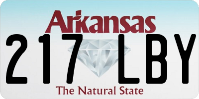 AR license plate 217LBY