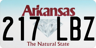 AR license plate 217LBZ