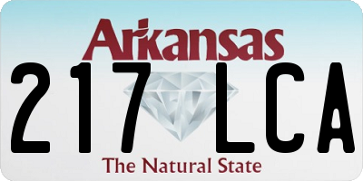 AR license plate 217LCA