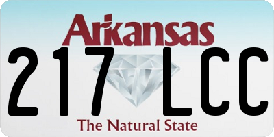 AR license plate 217LCC
