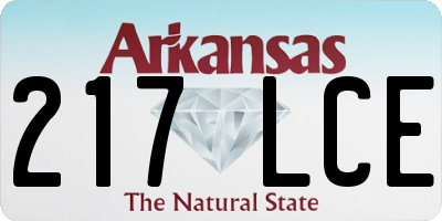 AR license plate 217LCE