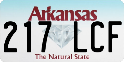 AR license plate 217LCF