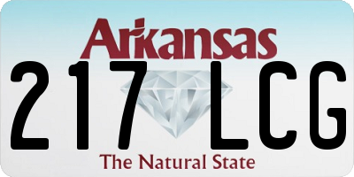 AR license plate 217LCG