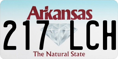 AR license plate 217LCH