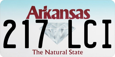AR license plate 217LCI