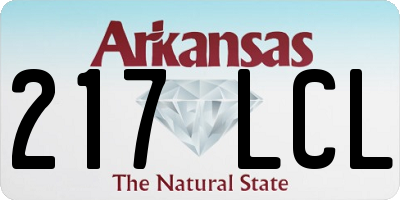 AR license plate 217LCL