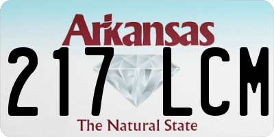 AR license plate 217LCM