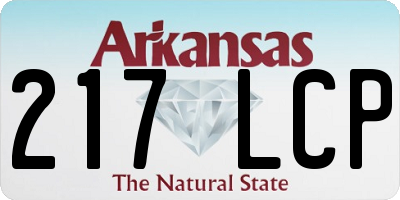 AR license plate 217LCP