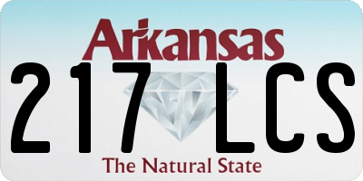 AR license plate 217LCS