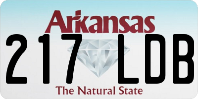 AR license plate 217LDB