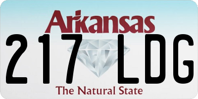 AR license plate 217LDG