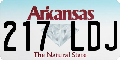 AR license plate 217LDJ