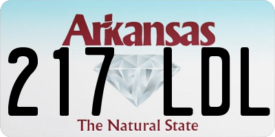 AR license plate 217LDL