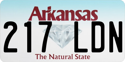 AR license plate 217LDN