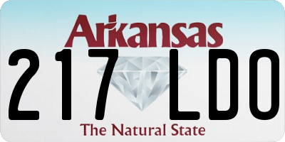 AR license plate 217LDO
