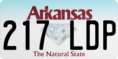 AR license plate 217LDP