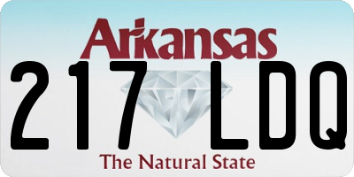 AR license plate 217LDQ