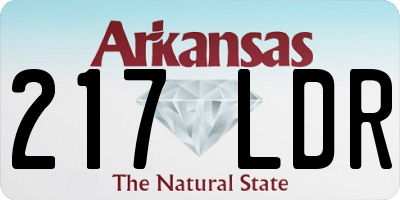 AR license plate 217LDR