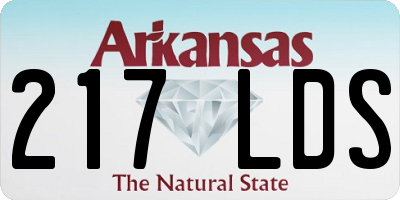 AR license plate 217LDS