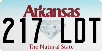 AR license plate 217LDT