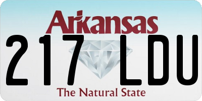 AR license plate 217LDU