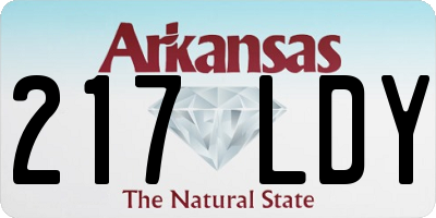 AR license plate 217LDY