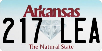 AR license plate 217LEA