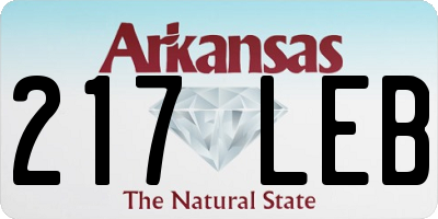 AR license plate 217LEB
