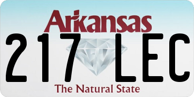 AR license plate 217LEC