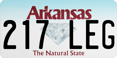 AR license plate 217LEG