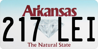 AR license plate 217LEI