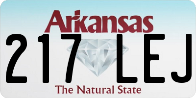 AR license plate 217LEJ