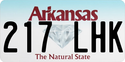 AR license plate 217LHK