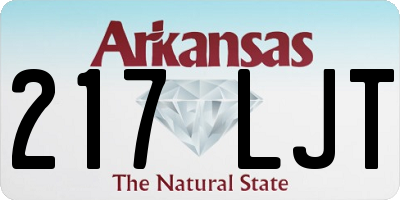 AR license plate 217LJT