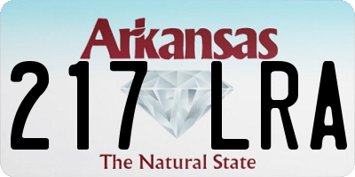 AR license plate 217LRA