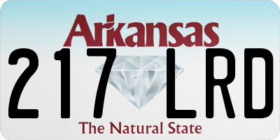 AR license plate 217LRD