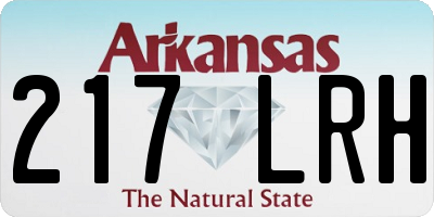 AR license plate 217LRH