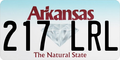 AR license plate 217LRL