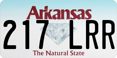 AR license plate 217LRR