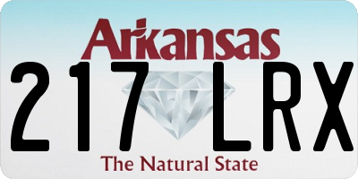 AR license plate 217LRX
