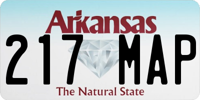 AR license plate 217MAP