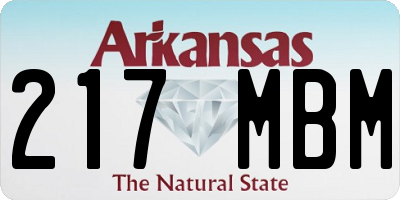 AR license plate 217MBM