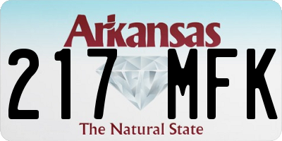 AR license plate 217MFK