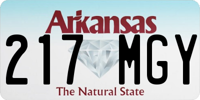 AR license plate 217MGY