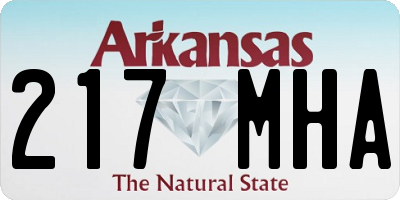 AR license plate 217MHA