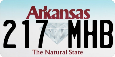 AR license plate 217MHB