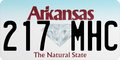 AR license plate 217MHC