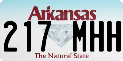 AR license plate 217MHH